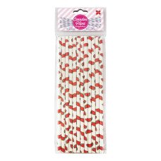 Canudo de Papel Melancia 6mmx20cm 4352 com 12 Unidades Make+
