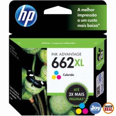 Cartucho HP 662XL Colorido Original (CZ106AB) Para HP DeskJet 2516 3516 3546 2546 1516 4646 2646 
