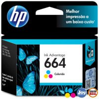 Cartucho HP 664 Colorido Original 2 ml (F6V28AB)