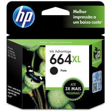Cartucho HP 664XL Preto Original 8,5 ml