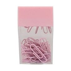 Porta Clips Magnético com 60 Clips 28mm Rosa VMP