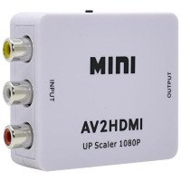 Conversor de Vídeo Composto 3 Rca Av para HDMI