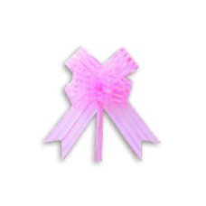 Laço Fácil 32mm com 5 Unidades Organza Pink