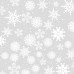 Saco de Presente Metal 20cmx29cm com 50 Unidade Flocos de Neve