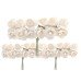 Mini Flor de Papel Branco com 36 unidades