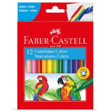 Caneta Hidrográfica 12 Cores Faber Castell