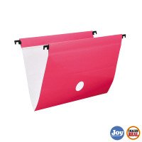 Pasta Suspensa Haste e Grampos de Plástico Rosa Dello