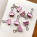 Prendedor de Papel 19mm Rosa 8 unidades