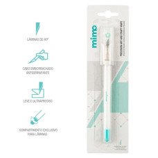 Estilete Precisão com 5 Lâminas Extras Mimo