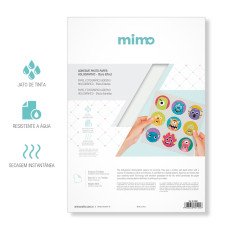 Papel Fotográfico Holográfico Adesivo A4 135G 20 Folhas Estrelas Mimo