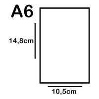 Papel Offset A6 75G Branco 250 Folhas Ultra Megaton