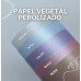 Papel Vegetal Perolado Lilás A4 180g 10 Folhas