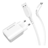 Carregador Turbo USB 3.0 + Cabo Micro USB KT638 Kimaster