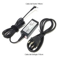 Carregador para Notebook 19v 2.1a 40W pino 3.5mm 1.35mm