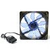 Cooler para Gabinete 120x120x25 4 Leds Azul F10 Oex