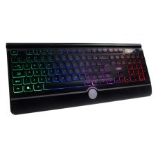 Teclado USB Multimídia Gamer Rainbow TC302 preto Oex