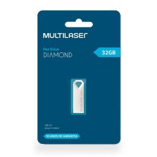 Pen Drive 32GB Multilaser Diamond PD851 Metálico