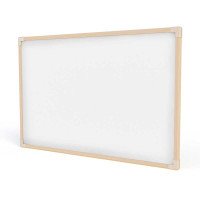 Quadro Branco Moldura Madeira Neo 90x60cm Stalo