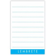 Bloquinho Lembrete para Imã Geladeira 10 Folhas Azul com 100 unidades