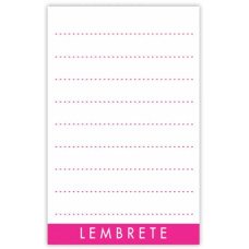 Bloquinho Lembrete para Imã Geladeira 10 Folhas Rosa com 100 unidades