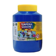 Tinta Têmpera Guache 500ml Azul Turquesa 501 Acrilex
