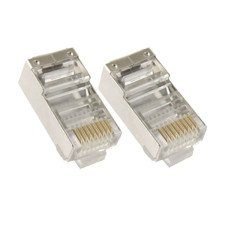 Conector Rj45 Cat5E Blindado Embalagem C/100 Unidades 062-0047 5+ 