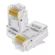 Conector RJ45 Macho Cat6 10 Unid Shinka